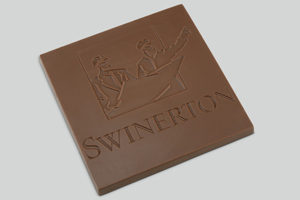 Custom Molded Chocolate Logo Bar